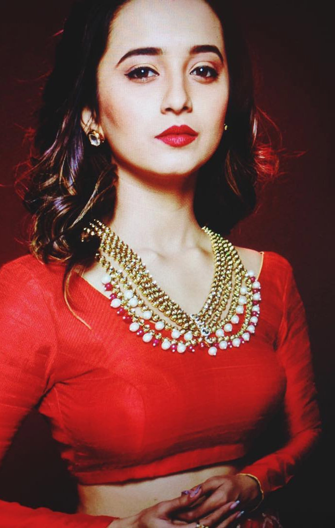 Super Hot Shivani Surve Mararhi Actress in Red Colors Dress