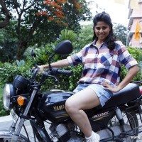 Sai TamhankarÂ : Marathi Beauty on a Bike Ride