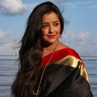 Apurva Nemlekar in Black Saree