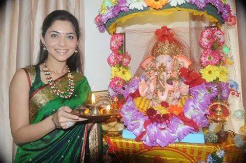 Sonalee Kulkarni - Celebrating Ganesha Chathurthi