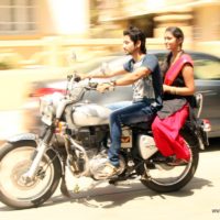 Akash Thosar, Rinku Rajguru On Bullet - Sairat