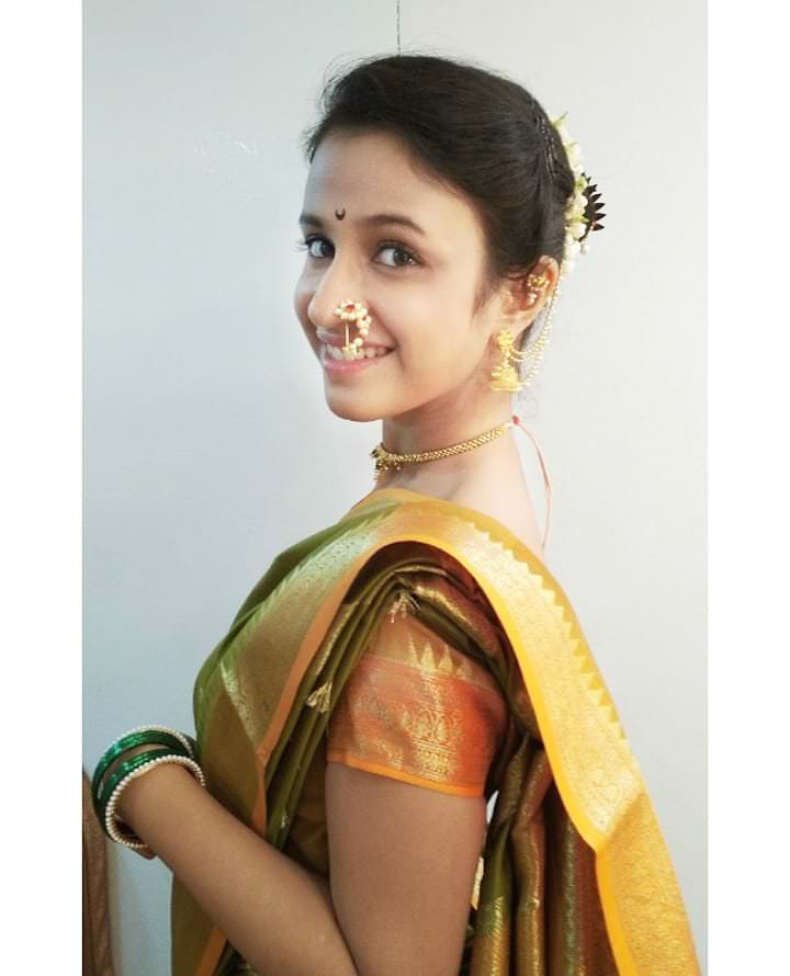 Ritika Shrotri in Marathi Look