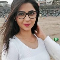 Veena Jagtap Marathi Actress Photo on Goggles