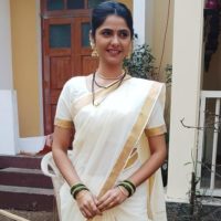 Veena Jagtap Marathi Actress Photo on Saree