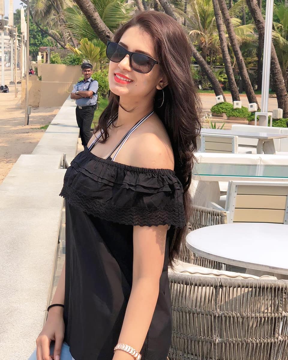 Sarita Mehendale in Black Dress Looking Hot